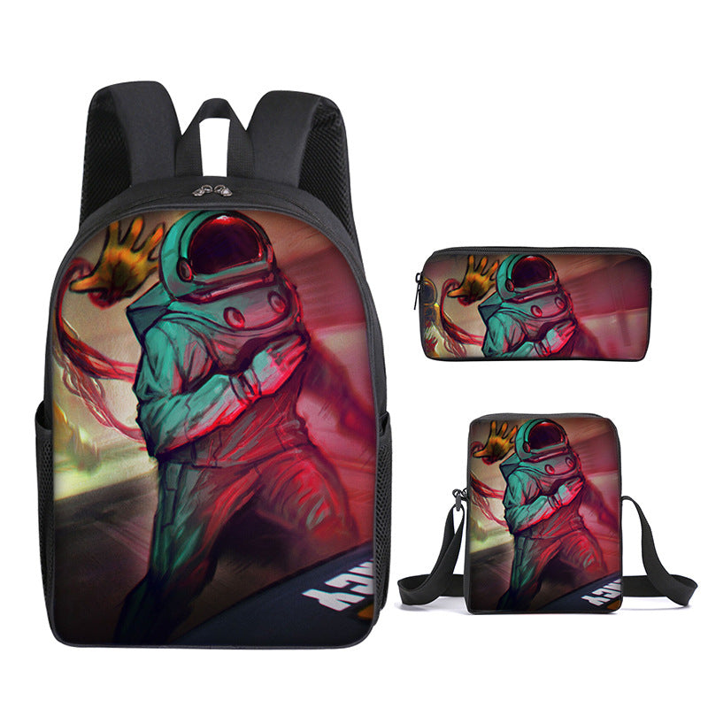 Kid Primary Middle Students Schoolbag Backpack Space Werewolf Kill Game Bag