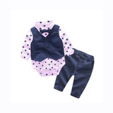 Long Sleeve Baby Boy 3 Pcs Set Suits