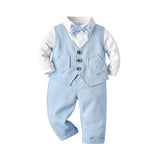 Kid Baby Boys Long Sleeve 3 Pcs Suit Sets