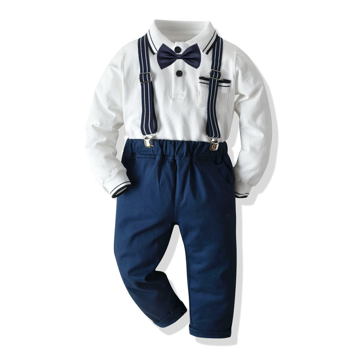 Lapel Color Baby Boy Set Formal 2 Pcs Suits