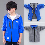 Kid Boys Autumn Windbreaker Storm Jacket Three In One Coat