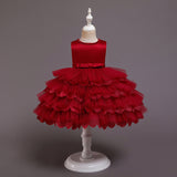 New Baby Princess Dress Multi Layer Cake Puff Party Dress