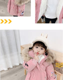 Kid Baby Girl Faction Cotton-padded Plush Thick Coats