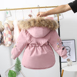 Kid Baby Girl Faction Cotton-padded Plush Thick Coats