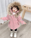 Kid Baby Girl Faction Cotton-padded Plush Thick Coats