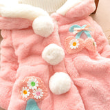 Baby Girl Fur Vest Mimics Fox Fur Vest Coat