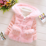 Baby Girl Padded Jacket Thickened Winter Cotton-padded Coats