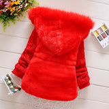 Baby Girl Padded Jacket Thickened Winter Cotton-padded Coats