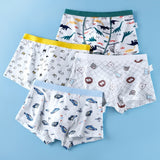 Kid Boys Underwear Cotton Cartoon Briefs Soft Boxers 2 Pieces/Lot