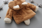 Kid Baby Girl  Fur Tail Plush Thickened Coat