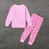 Kid Girl Christmas Home Clothes Pajamas 2 Pcs Suit