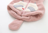 Baby Girl Hooded Cotton Wool Spring Winter Velvet Vest Coats