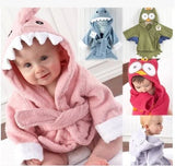 Kid Baby Robe Cartoon Sleepwear Soft Bathrobe Pajamas