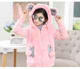 Kid Girl Imitation Fur Woolen Thickened Cotton Coats