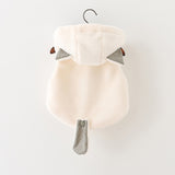 Baby Girl Hooded Cotton Wool Spring Winter Velvet Vest Coats