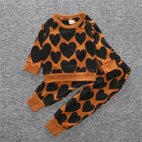 Baby Girl Spring Autumn French Fries Printed Suit 2 Pcs Sets