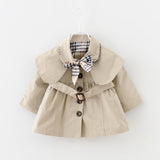 Baby Girl Casual Long-sleeve Cotton Coat & Jacket