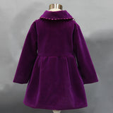 Kid Girls Trench Autumn Winter Woolen Coat