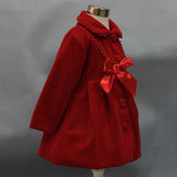 Kid Girls Trench Autumn Winter Woolen Coat