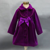 Kid Girls Trench Autumn Winter Woolen Coat