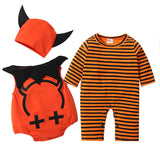 0-18M Baby Boy Halloween Pumpkin Set 3 Pcs