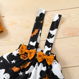 6M-4T Toddler Kid Baby Halloween Outfits Long Sleeves 3Pcs Sets