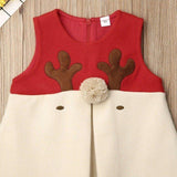 Baby Girl Christmas Reindeer Sleeveless Dress