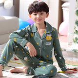 Kid Boy Home Suit Pure Cotton Long Sleeve Spring Pajamas