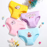 Kid Baby Girl Cotton Underwear Panties Cute Soft Breathable 4 Pieces/Lot