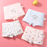 Kid Girl Cotton Cute Soft Underwear 4 Pieces/Lot 2-12Y