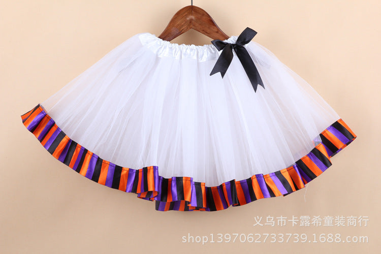 Kid Baby Girls Fashion Tutu Gauze Halloween Skirts