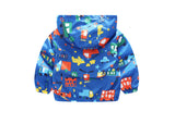 Kid Baby Boys Jacket  Airplane Print Trench Storm Coat