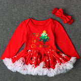Christmas Baby Girls Dress Newborn Costumes Santa Claus Dresses
