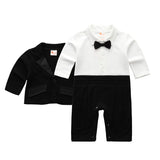 Baby Boy Long Sleeve Spring Gentleman Climbing Suit 2 Pcs Sets