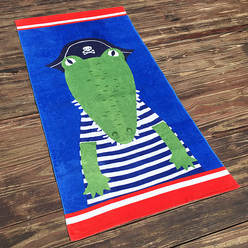Kid Thick Bath Towel Cartoon Printing Large Cotton Beach Bath Pajamas