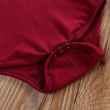 Baby Girl O-Neck Short Sleeve Ruffle Floral Suspender 2 Pcs Sets