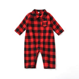 Family Matching Mommy And Me Outfits Long Sleeve Red Plaid Dress