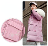 Kid Girls Down Jacket Extra Thick Wash Out Jacket Coats