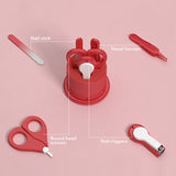 4pcs Baby Healthcare Kits Baby Nail Clipper Set Safety Scissors Nail Clipper Healthcare - honeylives