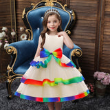 Kids Girl Bridesmaid Princess Birthday Party Wedding Easter Dresses