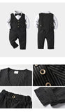 Kid Baby Boys Long Sleeve 3 Pcs Suit Sets