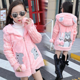 Kid Girl Korean Version Padded Cotton Thickened Coats