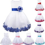 Girl Flower Petals Partys Pageat Dresses