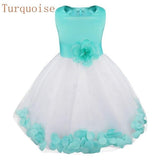 Girl Flower Petals Partys Pageat Dresses