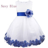 Girl Flower Petals Partys Pageat Dresses