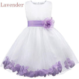 Girl Flower Petals Partys Pageat Dresses