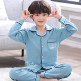 Kid Boy Home Suit Pure Cotton Long Sleeve Spring Pajamas