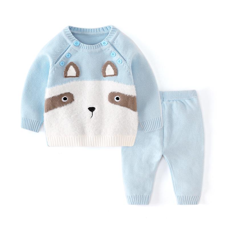 Baby Boy Girl Spring Knitted Animal  2 Pcs Sets