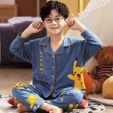 Kid Boy Home Suit Pure Cotton Long Sleeve Spring Pajamas