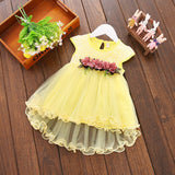 Kids Baby Girl Summer Floral Tulle Cotton Princess Party Dresses 6M-3Y - honeylives